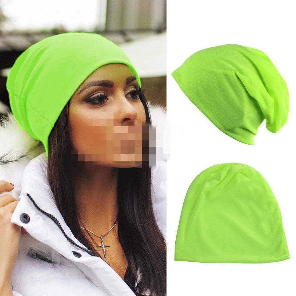 Cotton Knitted Slouchy Hat Sun Hat Warm Windproof Beanie Hip-Hop Hats Ski Baggy Beanies Skullies Unisex Men Women Hedging Cap