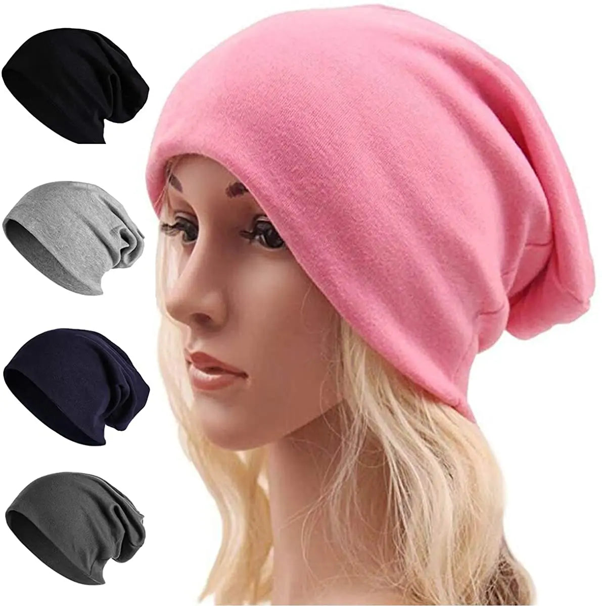 Cotton Knitted Slouchy Hat Sun Hat Warm Windproof Beanie Hip-Hop Hats Ski Baggy Beanies Skullies Unisex Men Women Hedging Cap