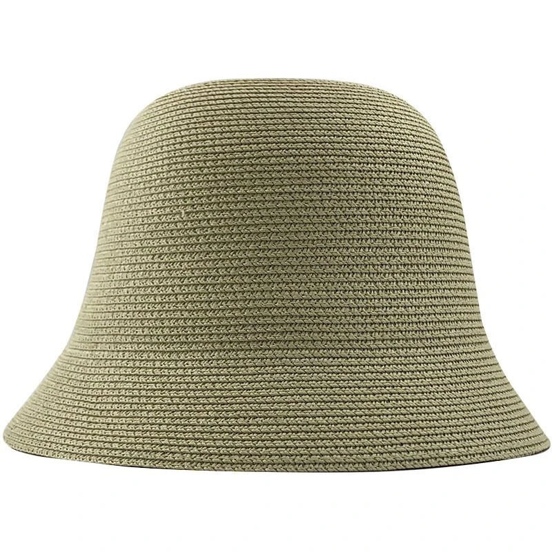 Summer Fashion women Straw Hat Lady Summer Sun Hat Visor cap Panama Style Bucket Cap Strawhat Beach Hat Outdoor girl cap