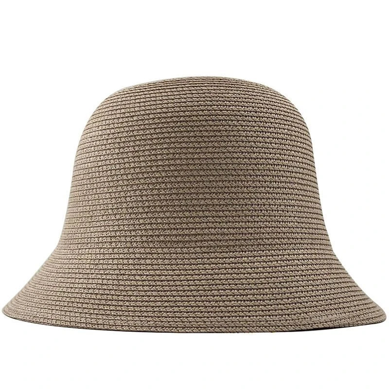 Summer Fashion women Straw Hat Lady Summer Sun Hat Visor cap Panama Style Bucket Cap Strawhat Beach Hat Outdoor girl cap