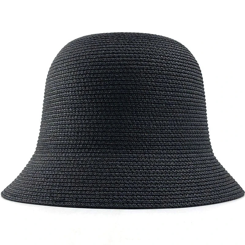 Summer Fashion women Straw Hat Lady Summer Sun Hat Visor cap Panama Style Bucket Cap Strawhat Beach Hat Outdoor girl cap