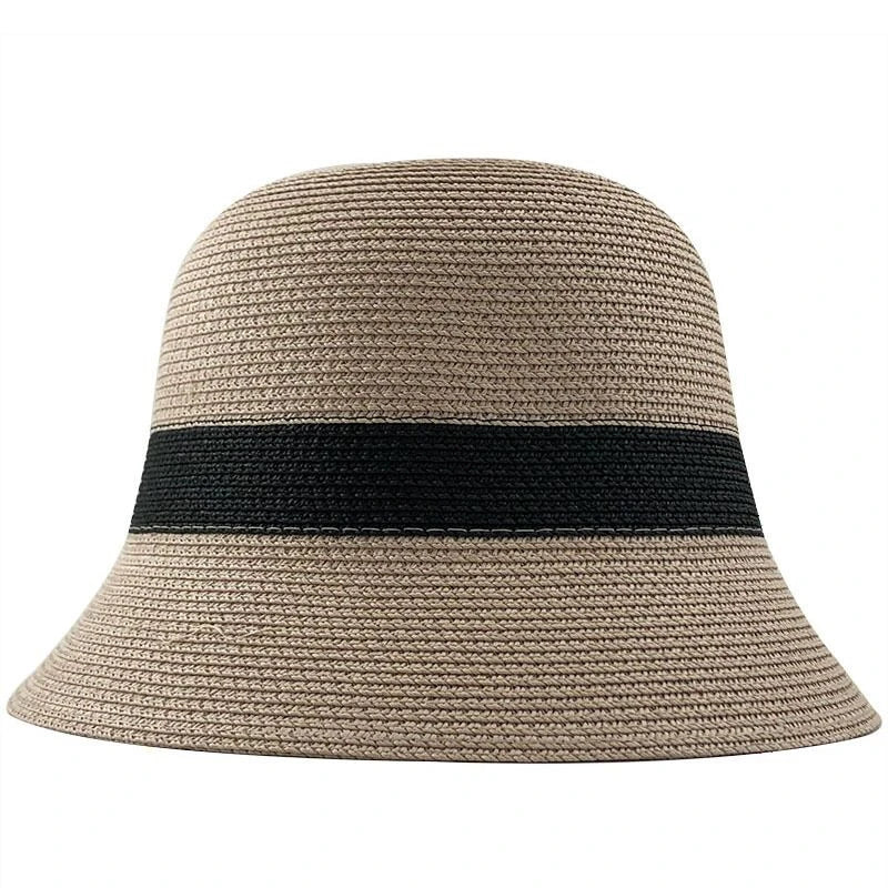 Summer Fashion women Straw Hat Lady Summer Sun Hat Visor cap Panama Style Bucket Cap Strawhat Beach Hat Outdoor girl cap