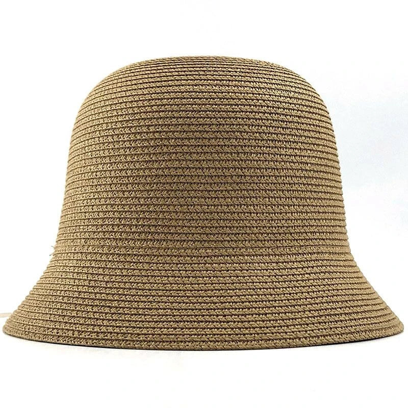 Summer Fashion women Straw Hat Lady Summer Sun Hat Visor cap Panama Style Bucket Cap Strawhat Beach Hat Outdoor girl cap