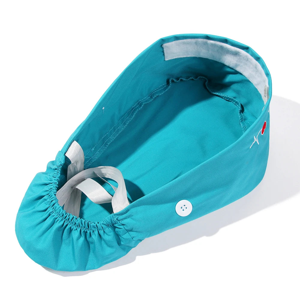 New Operating Room Working Hat Women Long Hair Cap Surgical Cap Eautician Cooking Chef Caps Nurse Headwear Turban
