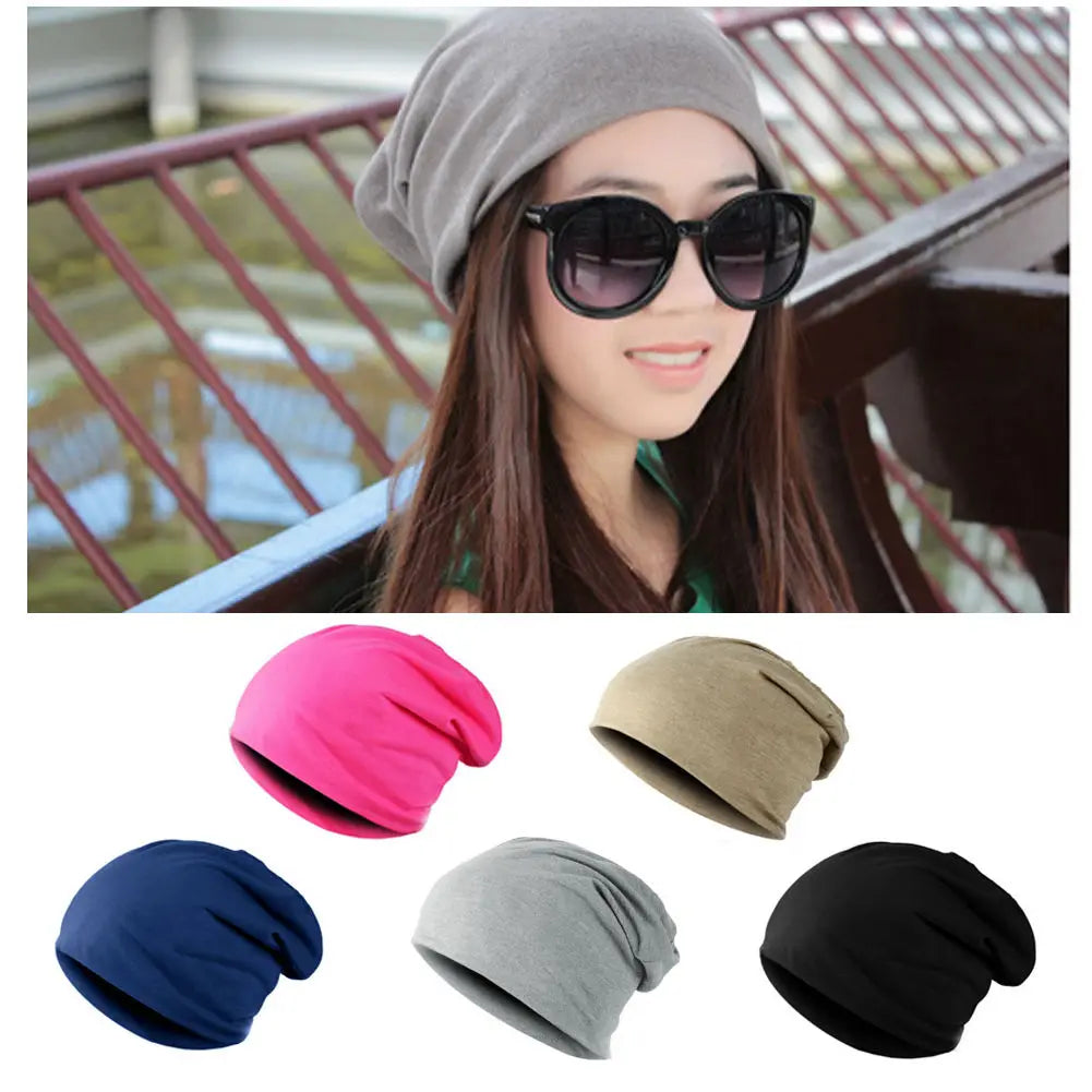 Cotton Knitted Slouchy Hat Sun Hat Warm Windproof Beanie Hip-Hop Hats Ski Baggy Beanies Skullies Unisex Men Women Hedging Cap