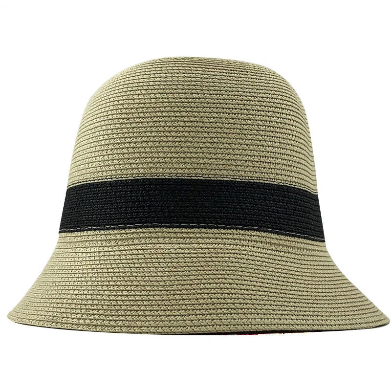 Summer Fashion women Straw Hat Lady Summer Sun Hat Visor cap Panama Style Bucket Cap Strawhat Beach Hat Outdoor girl cap