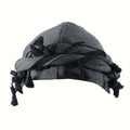 Vintage Twist Turban Head Wraps for Men Stretch Modal And Satin Turban Scarf Tie for Hair Drawstring Closure, and Machine Washab