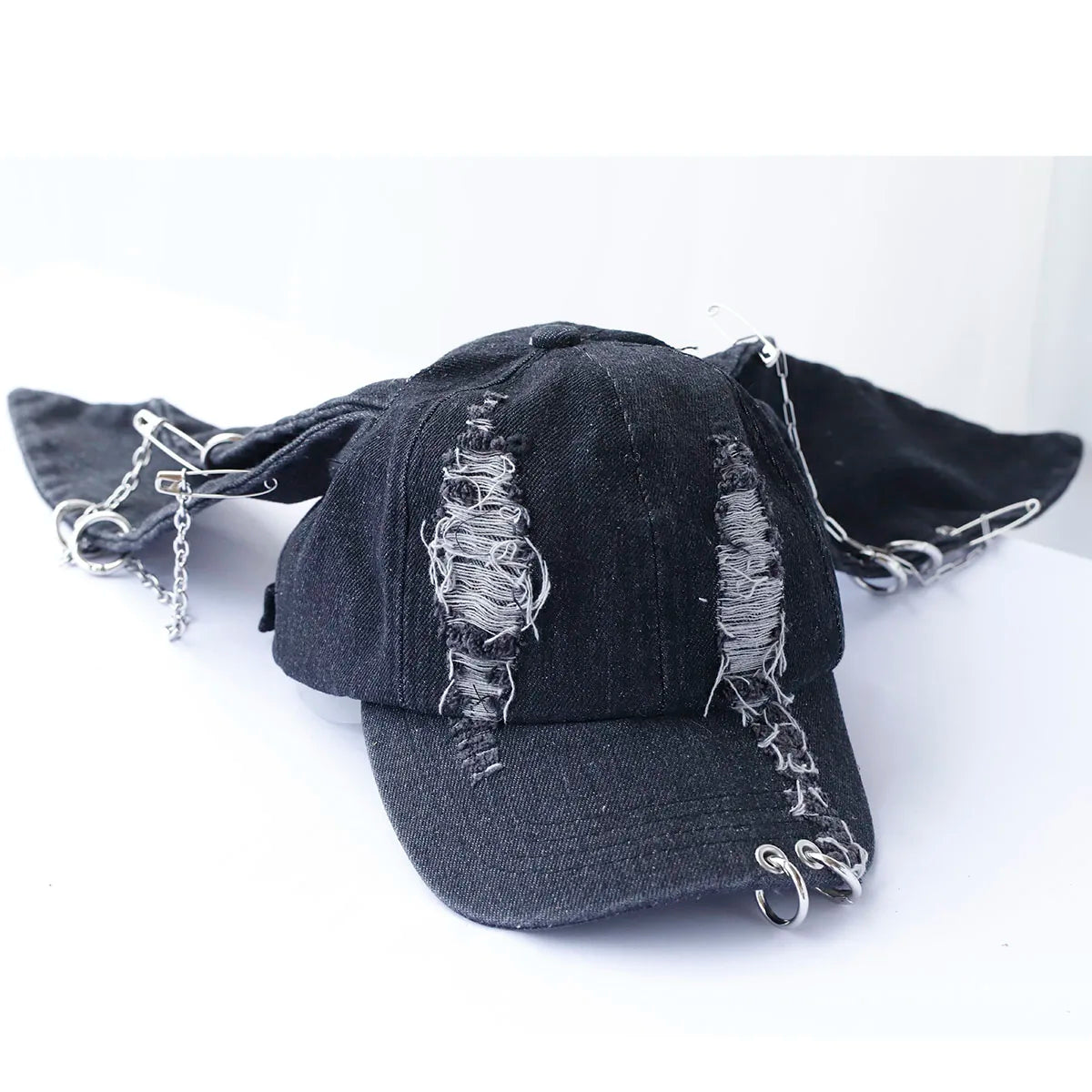 2024 new Hot Girl New Long Rabbit Ears Cowboy Baseball Hat Wash Graffiti Hip Hop Cap Women Men Party Team Baseball Cap
