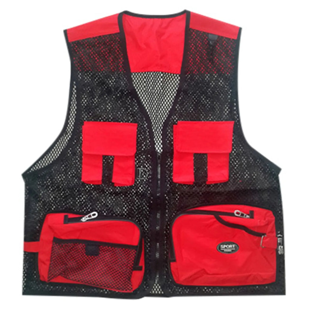 Sleeveless Vestes Jacket For Man Outdoor Work Fishing Travel Photo Vest Mesh Men'S Sports Waistcoat Casual Jackets Chalecos