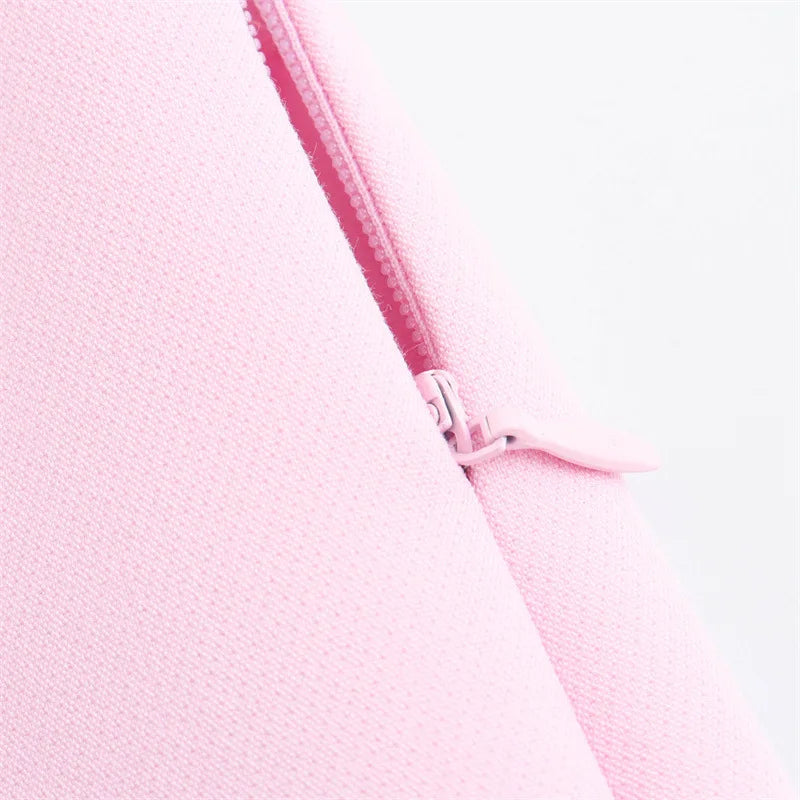 2025 Y2K Asymmetric Cyber Pink Low-Rise Skirt  Bralette Combo Fade-Resistant Streetwear + Crystal White Version