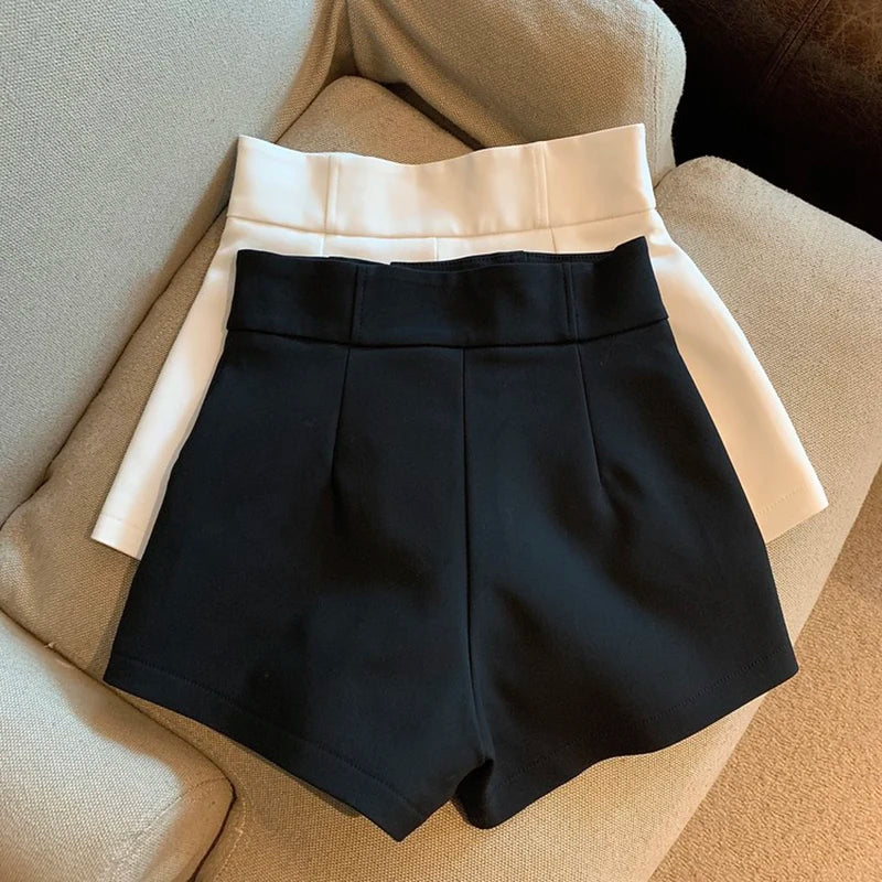 Women Shorts Mooyufon Black Shorts Women Harajuku Elegance High Waisted Shorts A Line Slim Casual Hot Girl Straight Pants Sexy