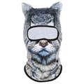 3D Cat Animal Ski Balaclava Ski Mask with Ears,Suitable for Music Festivals,Raves,Ski,Halloween or Party Outdoor