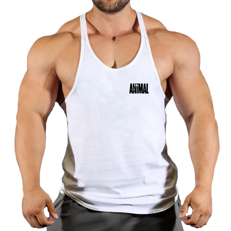 Summer Brand Fitness Tank Top Men Bodybuilding 2022 Gyms Clothing Fitness Men Shirt slim fit Vests pure cotton Singlets Muscle T