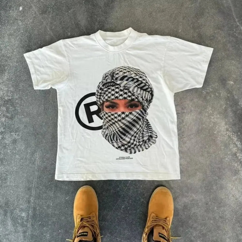 American Letter Graphic T Shirts Y2k Oversized T Shirt Couples Pro Choice Harajuku Gothic Streetwear Vintage Men Women Clothing
