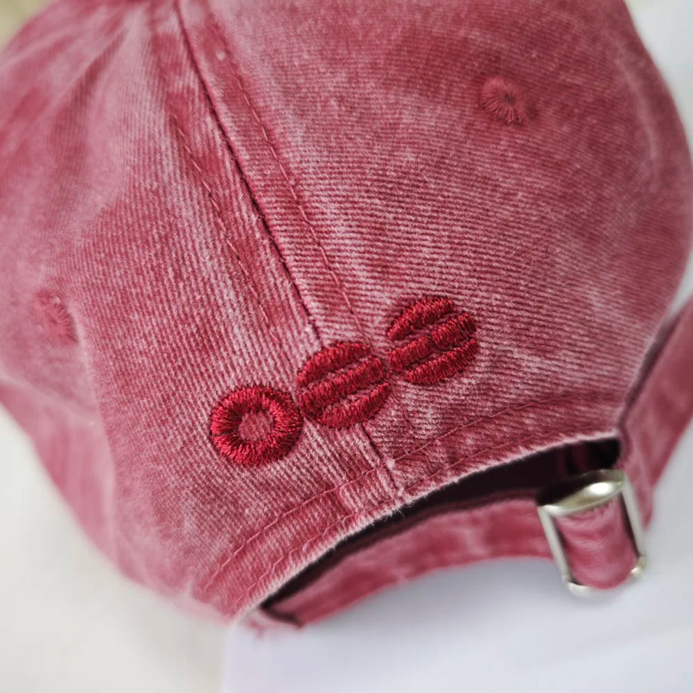Hot-selling 2 Styles Washed Cotton Baseball Cap With Printed Distressed Soft Top Denim Hat Vintage Hat For Men & Women