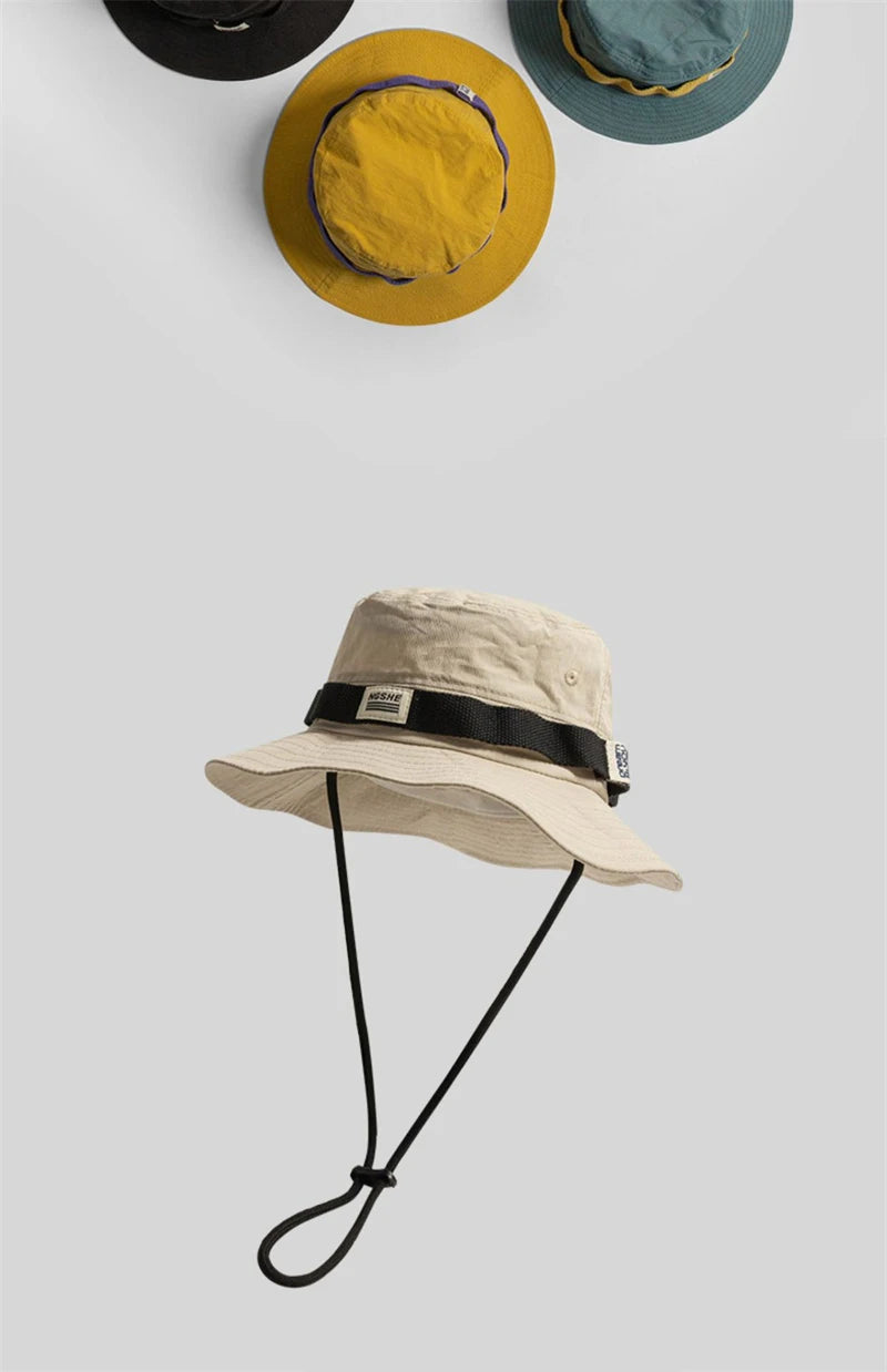 Unisex Summer Sun Hats UV Protection Outdoor Adjustable Visor Bucket Hat for Men Women Hiking Camping Fisherman Hat Panama Caps