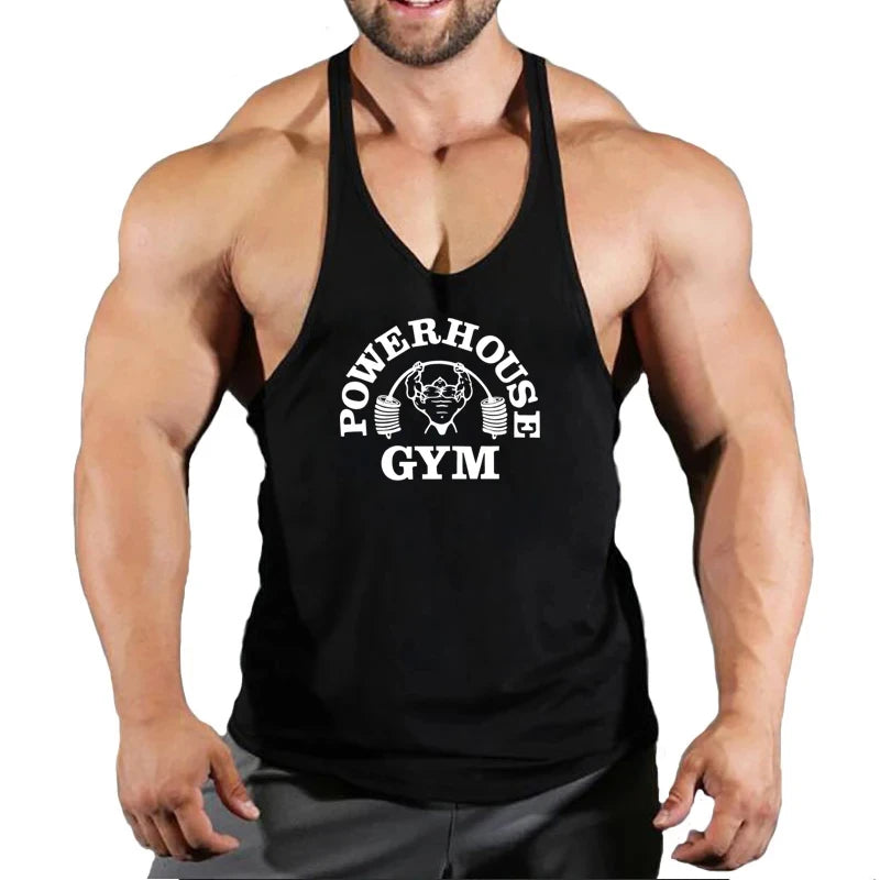 Gym Top Men Bodybuilding Shirt Fitness Men's Vest Singlet Sleeveless Sweatshirt Man Clothes Clothing Stringer Vests Singlets