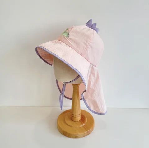 UV Block cap Baby’s summer hats beach accessories Boy Girls Sunshade Large brim Sunshade Shawl Breathable hat for sun protection