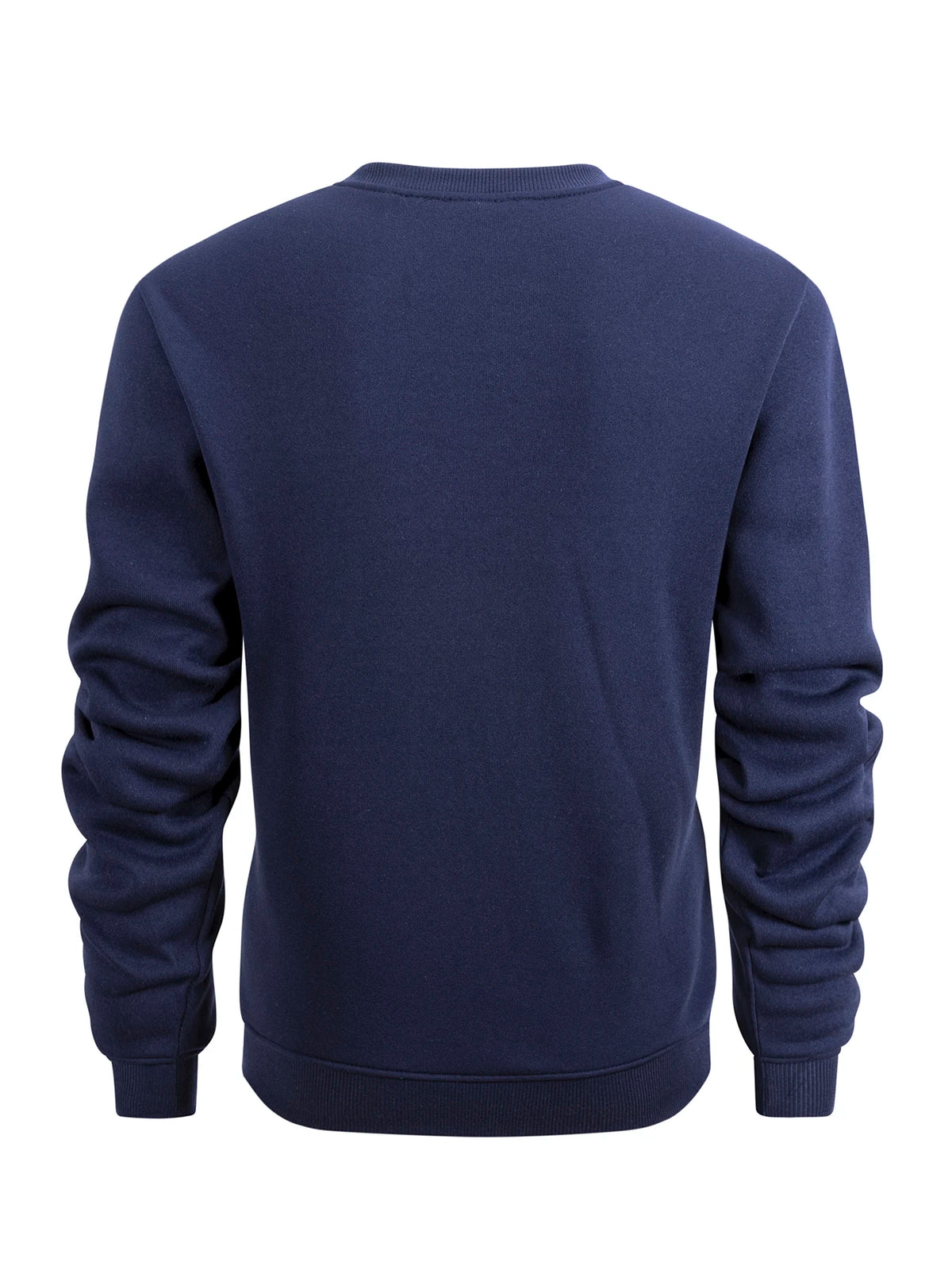 Men's Crew Neck Sweatshirts Solid Color Sweatwear Spring Outdoor Casual Daily Long Sleeve Pullover Hoodie Man Sportswear