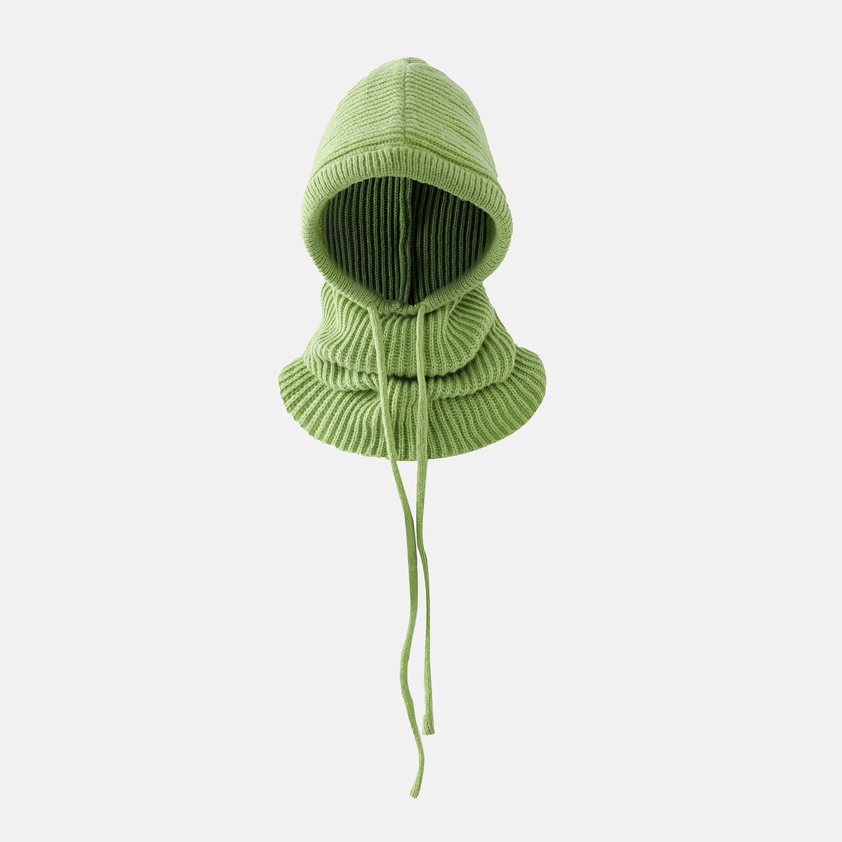 Winter Balaclava Hat for Men&Women Knitted Hooded Cap Outdoor Windproof Drawstring Hat One-Piece Neck Beanie Capofficial website