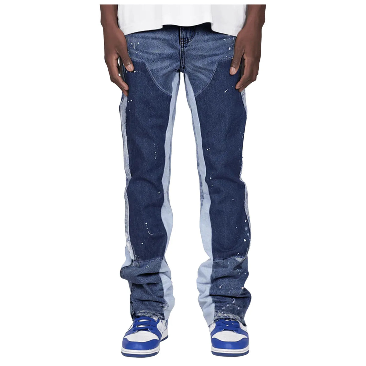 Men Jeans Business Stretch Denim Male Trousers Clothing Men'S Jeans Flare Drawstring For Washed Autumn Casual Stretch Jeans Male