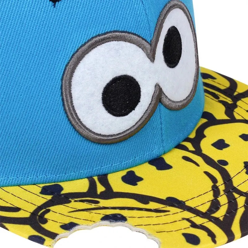 Unisex Eye PIZZA Embroidery Hip-hop Hats Spring and Autumn Outdoor Adjustable Casual Baseball Caps Sunscreen Hat