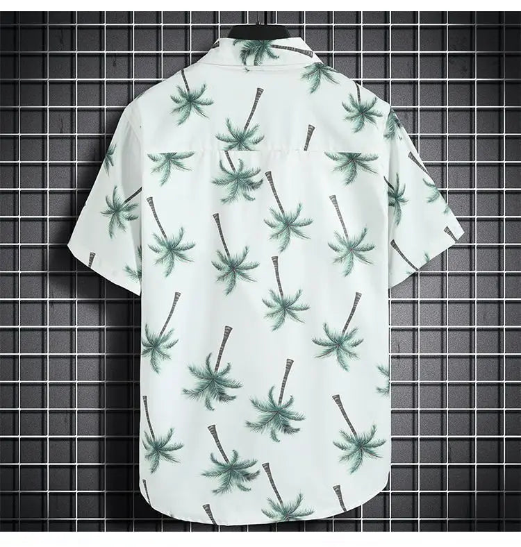 Beach Clothes For Men 2 Piece Set Quick Dry Hawaiian Shirt and Shorts Set Men Fashion Clothing Printing Casual Outfits Summer