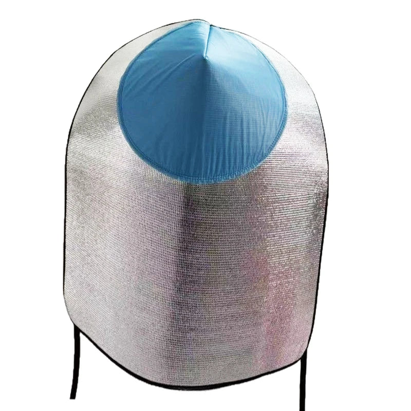 Sun & Rain Protection Hooded Cape - Breathable UV Hat for Farming/Gardening - Wide Brim Bucket Hat with Neck Cover