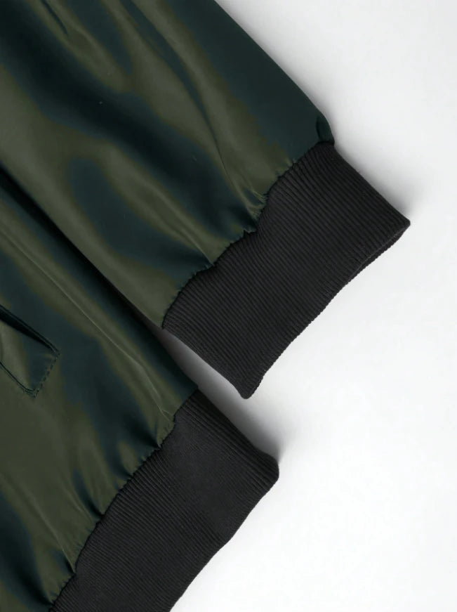 2024 Spring and Autumn New Baseball Collar Short Loose Solid Color Jacket Men's Business Casual Thin Coat Trend