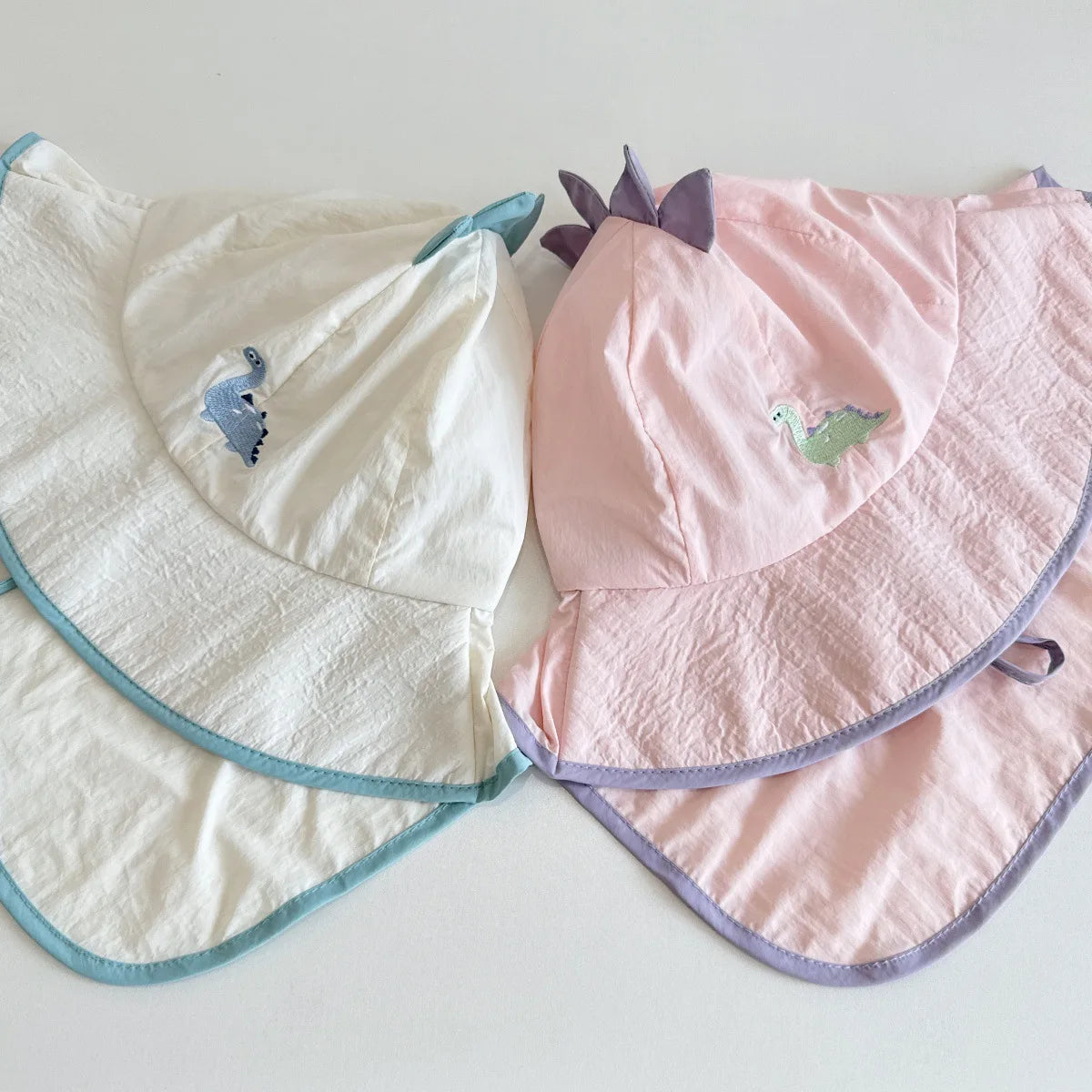 UV Block cap Baby’s summer hats beach accessories Boy Girls Sunshade Large brim Sunshade Shawl Breathable hat for sun protection