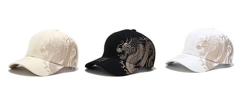 Chinese Style Dragon Pattern Baseball Hat For Men And Women, Versatile National Tide Cap, Hip Hop Hip Hop Skateboarding, Cool