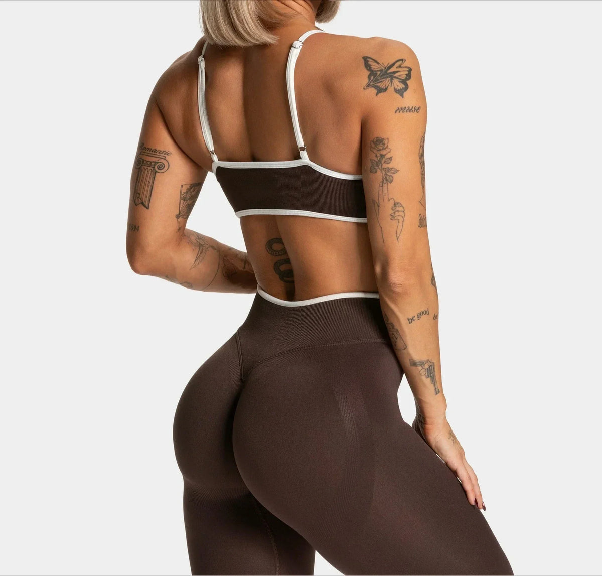 Women Solid Color Gym Sports Bra Summer Yoga Fitness Top Sexy Backless Knit Bra with Chest Cushion Suspender Breathable Bra