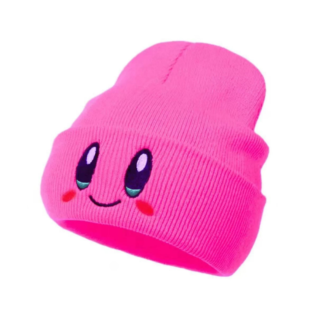 Big Eye Embroidery Elasticity Beanies  Cartoon Knitted Skull Caps Winter Warm Hip Hop Hats Men Crimping Melon Leather Hat