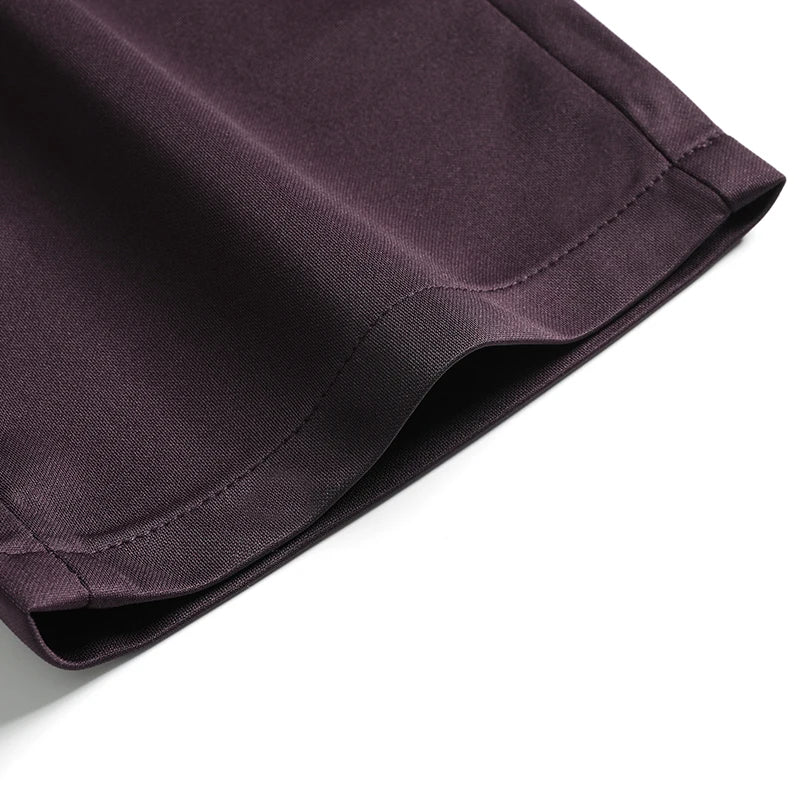29-42 Men's Summer Pants Thin Straight Stretch Casual Pants with No Trace No Ironing Fabric Silky and Cool Feeling