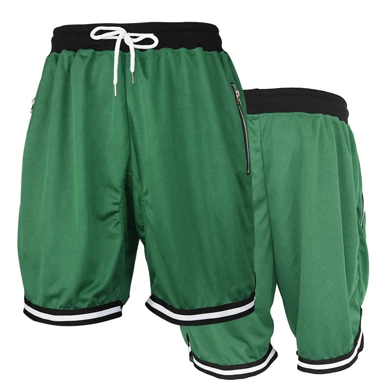 8 Colors Men's Gym Sports Jogger Shorts Breathable Sweat Wicking Quick Dry for Outdoor Running Basketball Training Beach Fitness
