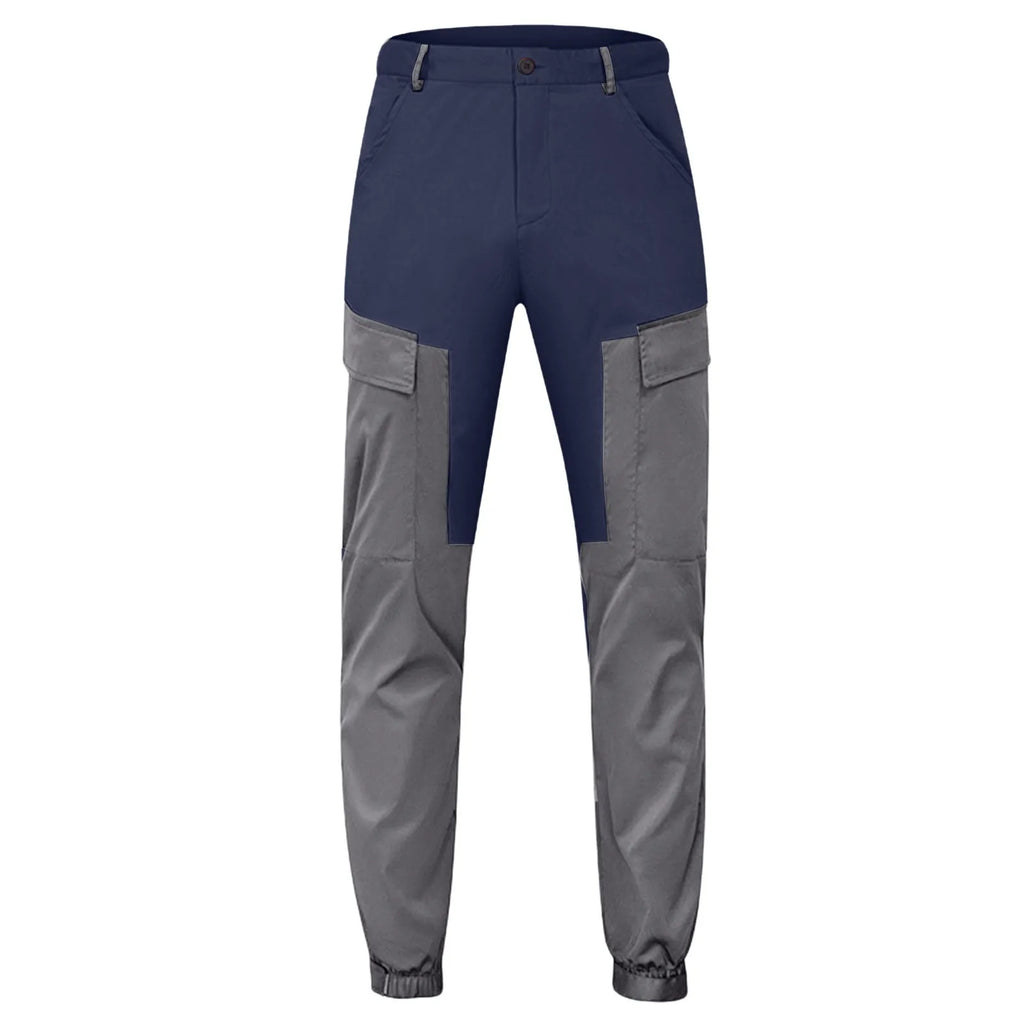 Men'S Cargo Pants Two Tone Patchwork Casual Cargo Pants Jogging Work Cargo Trousers Male Men'S Clothing