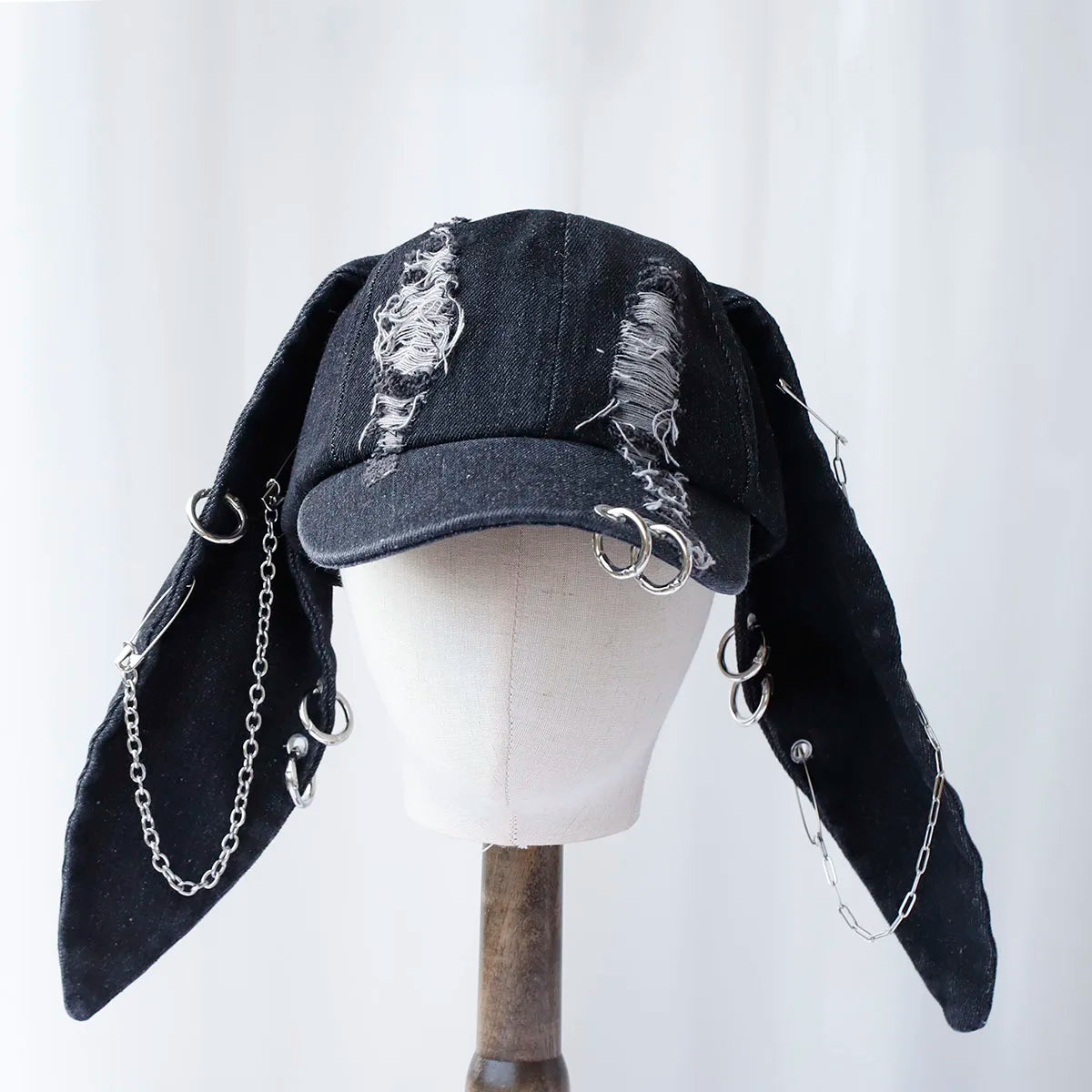 2024 new Hot Girl New Long Rabbit Ears Cowboy Baseball Hat Wash Graffiti Hip Hop Cap Women Men Party Team Baseball Cap