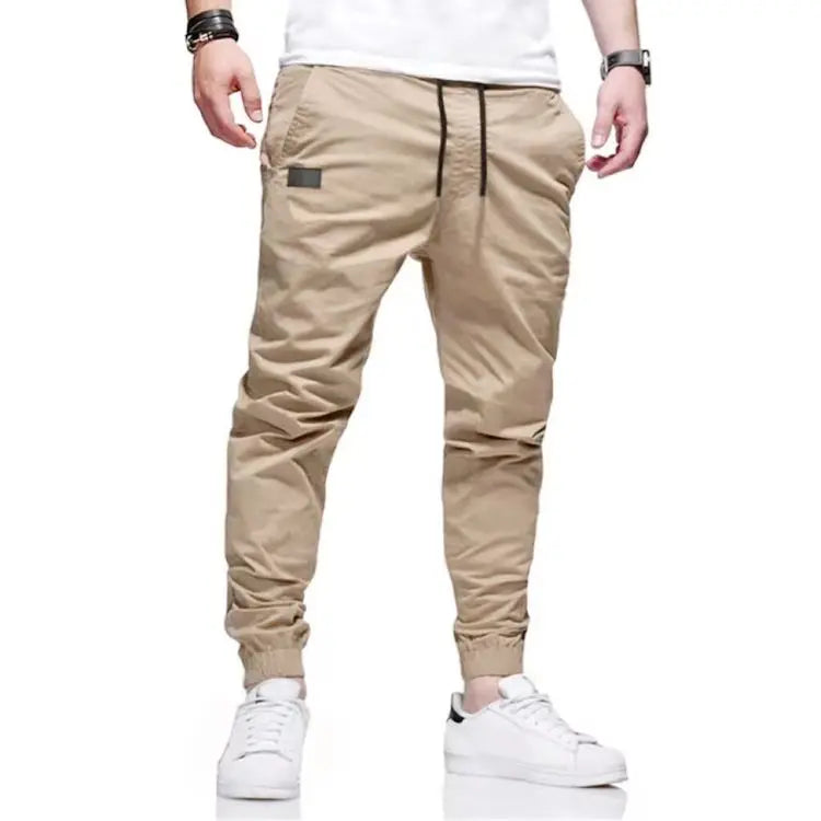 New Men's Casual Sports Pants Sweatpants Male Jogger Cargo Harem Pencil Pants Trousers Multi-pocket Sweatwear