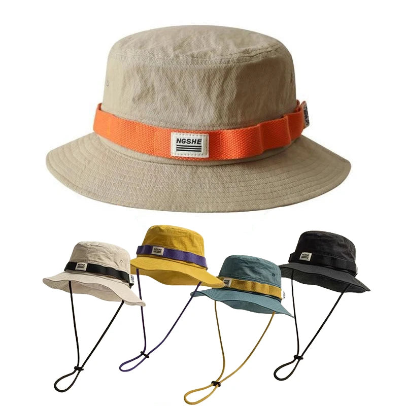 Unisex Summer Sun Hats UV Protection Outdoor Adjustable Visor Bucket Hat for Men Women Hiking Camping Fisherman Hat Panama Caps