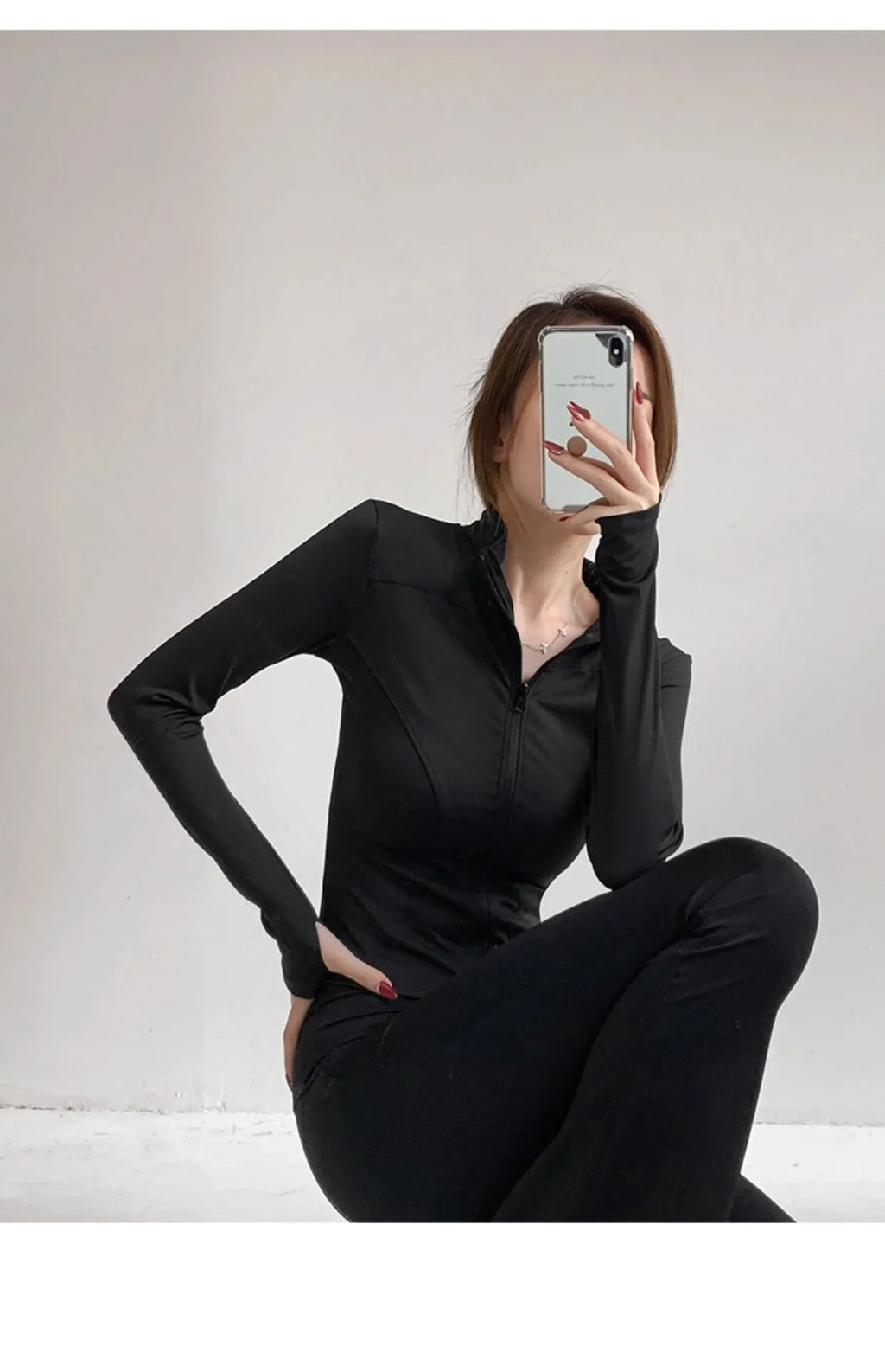 Sun Quick Drying Sports Coat Women's Tight Top Yoga Jacket Long Sleeve Zipper Jacket Running Fitness Women's Jacket S-3XL