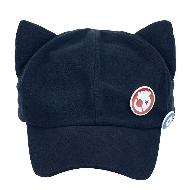 Shikinami Asuka Rangure Cat Ear EVA Hat Girls Cute Cap Anime Baseball Caps Cosplay Langley Soryu Accessories Party