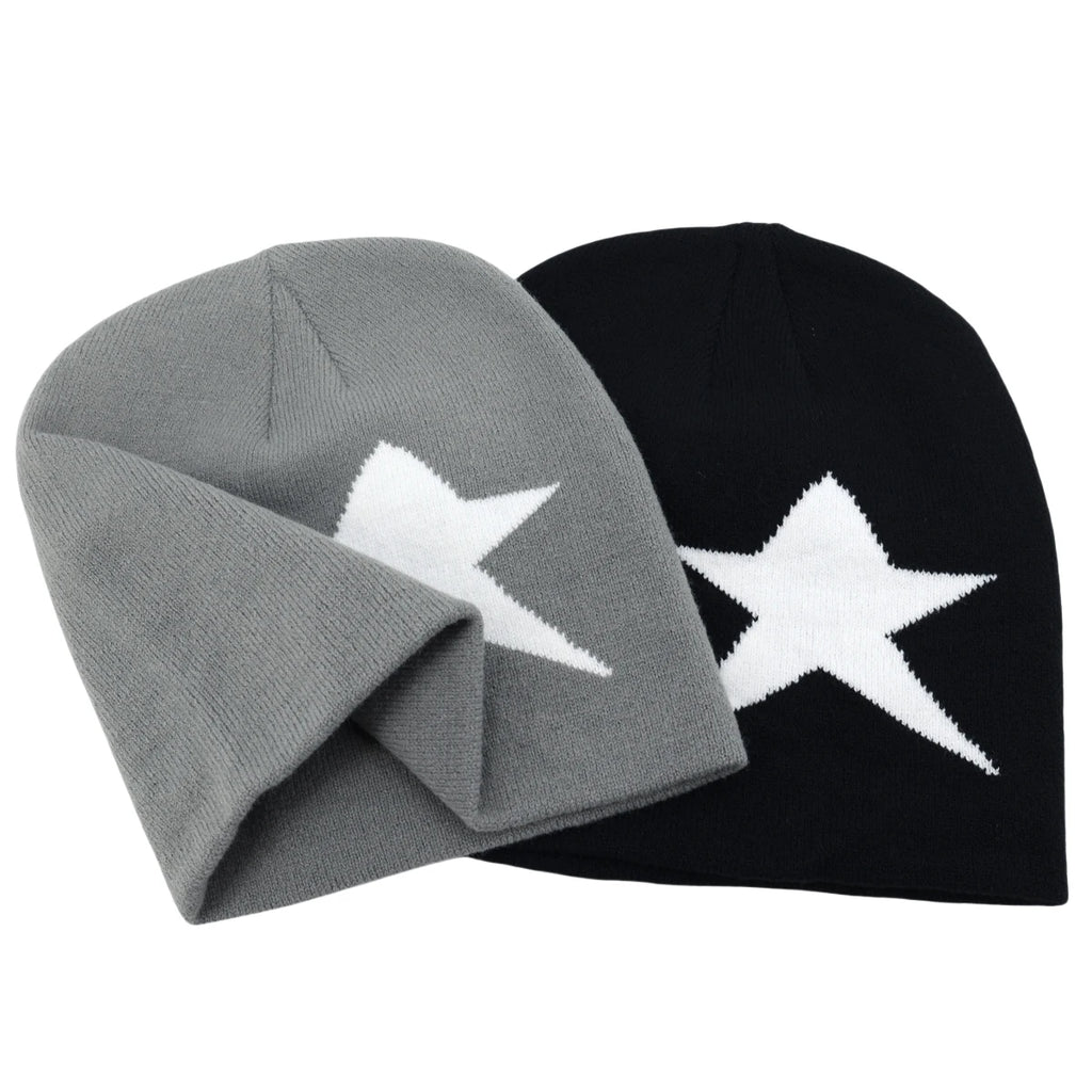 Y2K Letter Knitted Winter Autumn Beanie Cap Men Women Kanye Beanies Gorras Hombre Top Warm Skiing Hat Ear Hats Hip Hop Skullcap