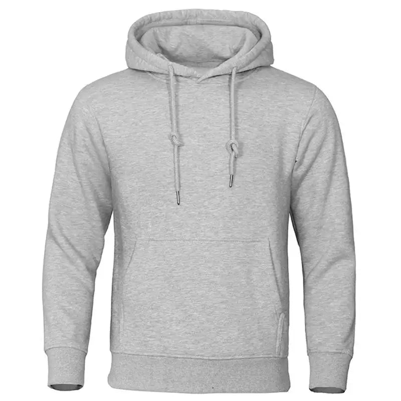 Autumn Winter Men Fleece Warm Mens Sweatshirt Casual Solid Color Streetwear Pullovers Sport School Fashion Hot Sale Hoodies