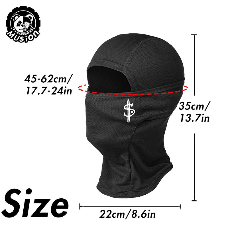 Musion US Dollar Print Balaclava Tube Mask Motorcycle Fashion Print Face Mask Bandana Original Headband Scarf for Outdoor Sports