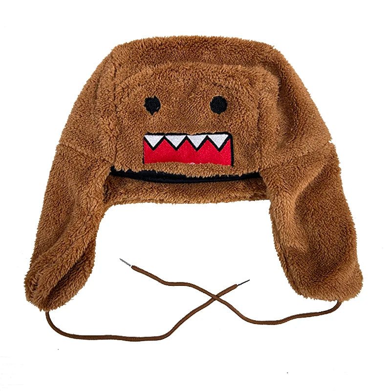 Lightweight Cartoon Hat for Men And Women Cute Funny Lei Feng Style Spring Summer Plush Decorative Hat Popular Fashion Accessory