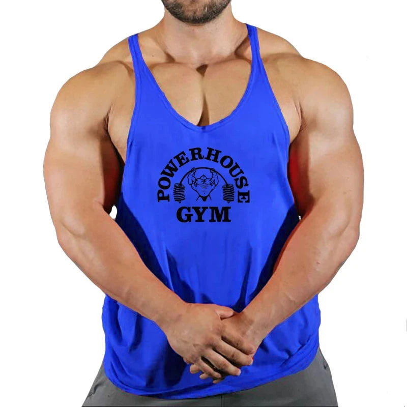Gym Top Men Bodybuilding Shirt Fitness Men's Vest Singlet Sleeveless Sweatshirt Man Clothes Clothing Stringer Vests Singlets