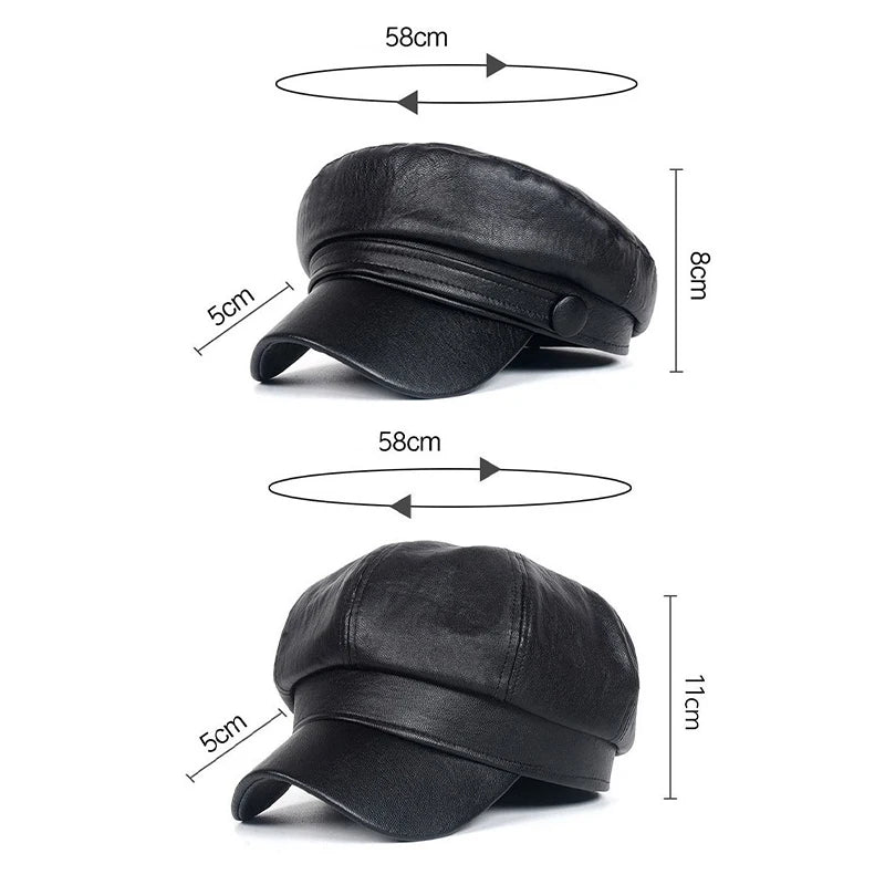 Vintage Beret Newsboy Hat Adjustable Autumn Winter Hat Beret Octagonal Cap Soft Woolen Beret For Women Berets Painter Cap