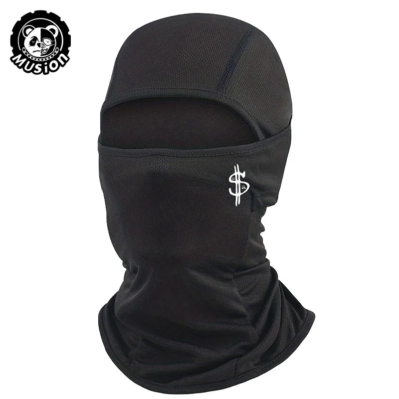 Musion US Dollar Print Balaclava Tube Mask Motorcycle Fashion Print Face Mask Bandana Original Headband Scarf for Outdoor Sports