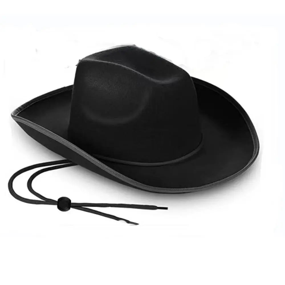 Pink Star White Cowgirl Hat Sequin Trim Fringe Cow Girl Hat Adjustable Cowboy Hat Neck Draw String Costume Party Play Dress-Up