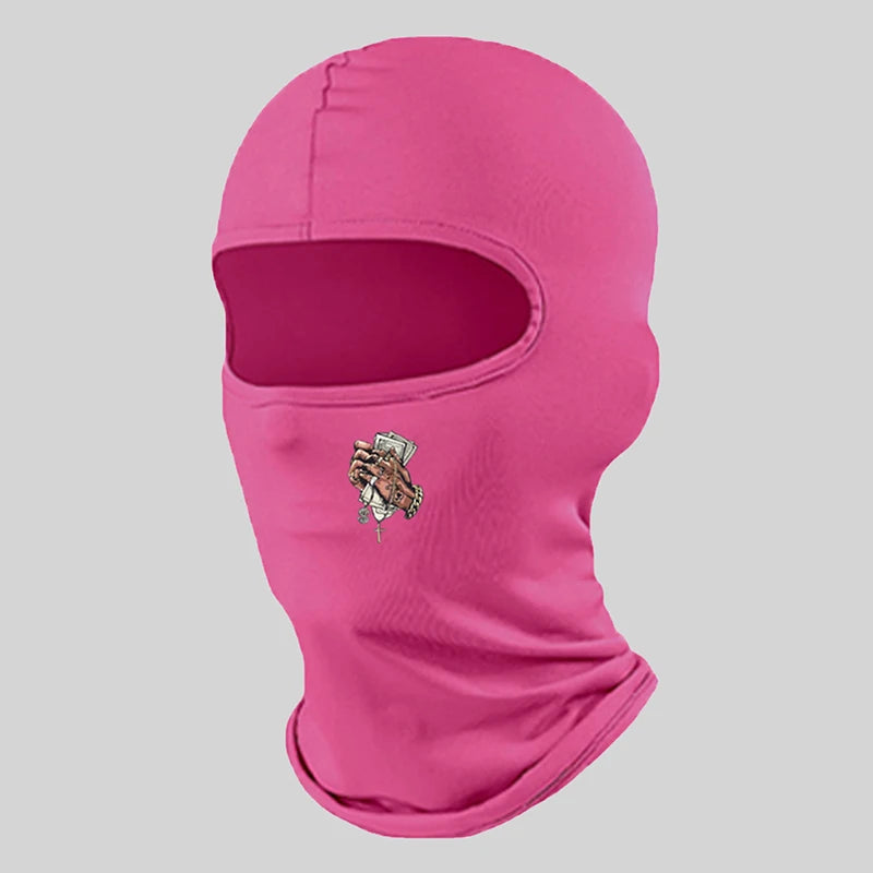 Musion Unisex Fashion Print Face Balaclava Tube Mask Motorcycle Windproof Dustproof Sunscreen Bandana Headband Outdoor Sports